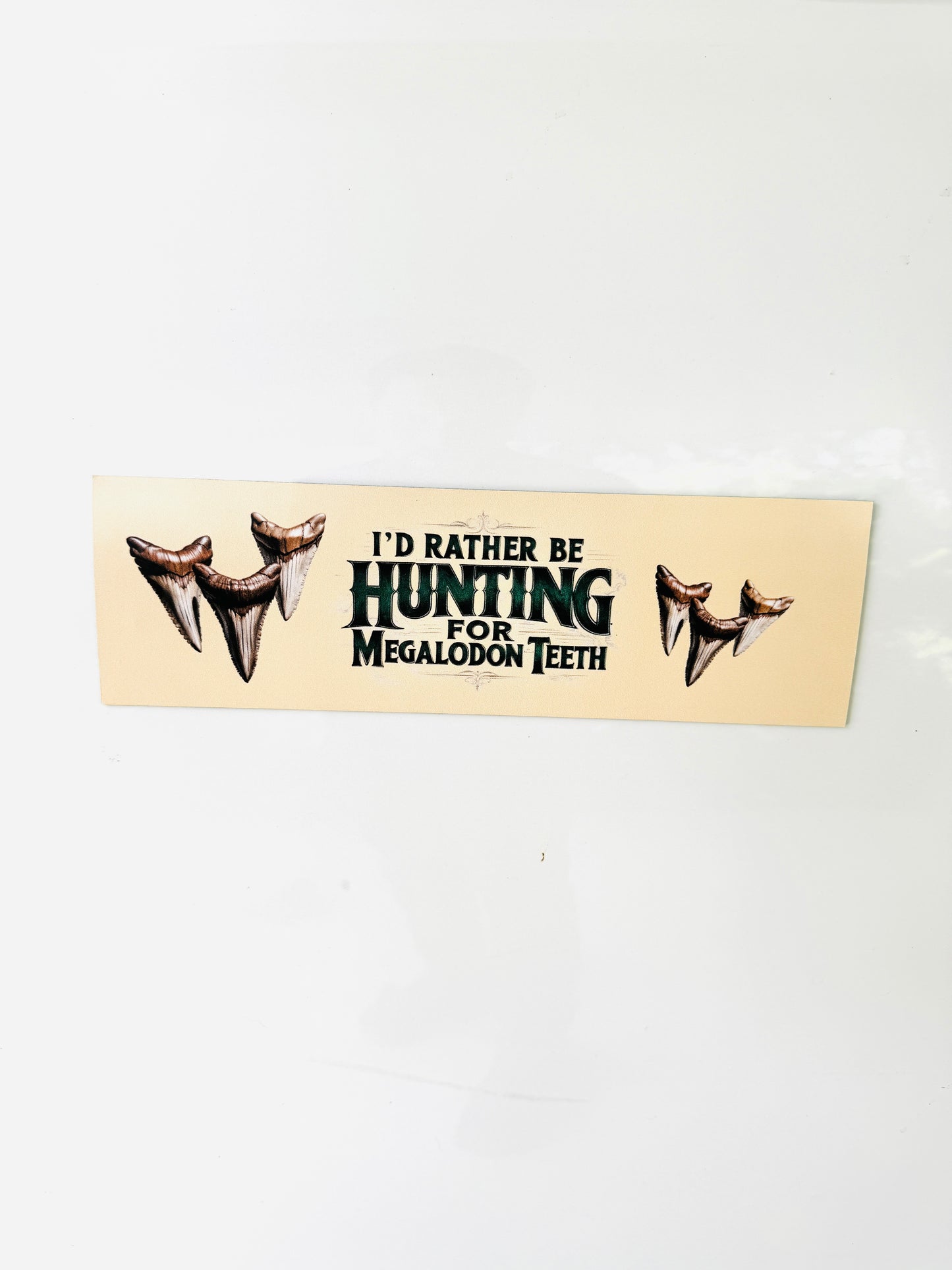 I'd Rather be Hunting for Megalodon Teeth Car Magnet